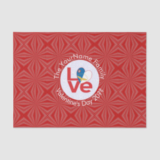 Azores Red LOVE Flag Personalised Tissue Paper