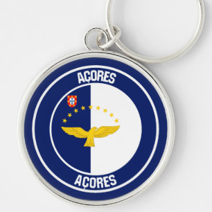 Azores Round Emblem Key Ring