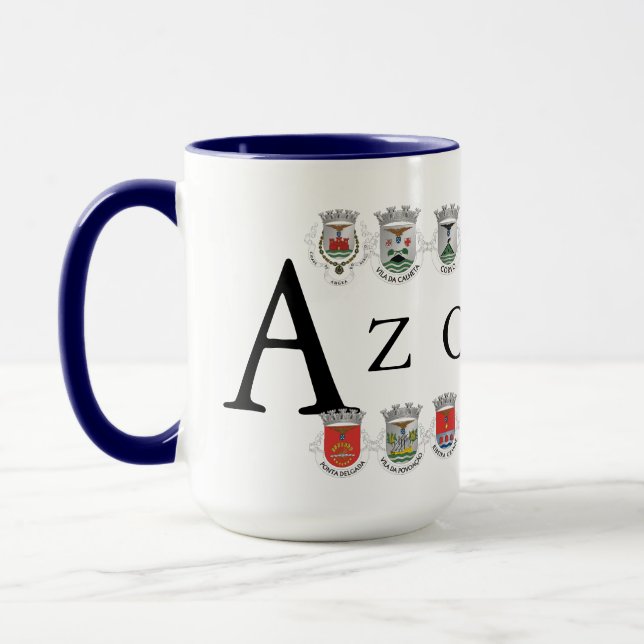 Azores Towns Coat Arms Mug (Left)