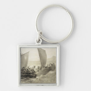 Azov Cossacks Boarding a Turkish Corsair full of C Key Ring