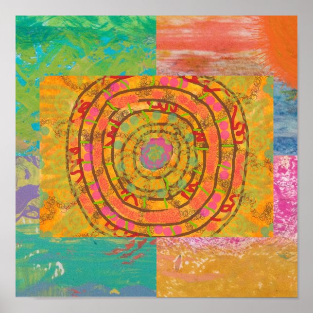 Aztec Abstract  Poster (Front)