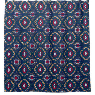 Aztec Allure: Tribal Striped Elegance Shower Curtain