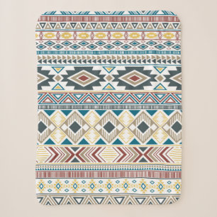 Aztec american indian pattern tribal ethnic motifs sherpa blanket