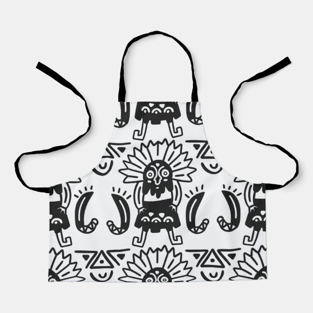 Aztec Art - Lizard Pattern Apron (Front)