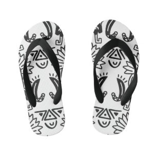 Aztec Art - Lizard Pattern Kid's Jandals
