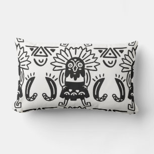 Aztec Art - Lizard Pattern Lumbar Cushion