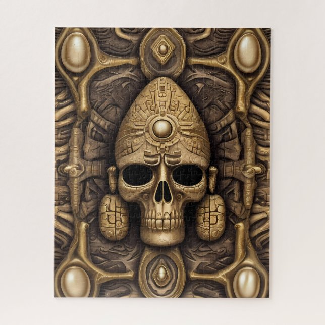 Aztec art rich and vibrant jigsaw puzzle (Vertical)