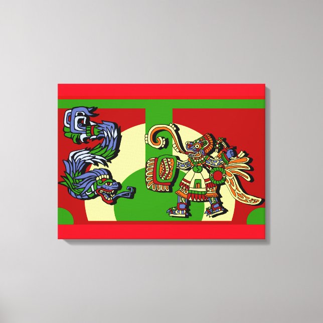Aztec Artistic Design Canvas Print (Front)