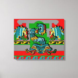 Aztec Artistic Design Canvas Print