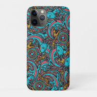 Aztec Axolotl Xolotl Tribal Pattern mythology boho