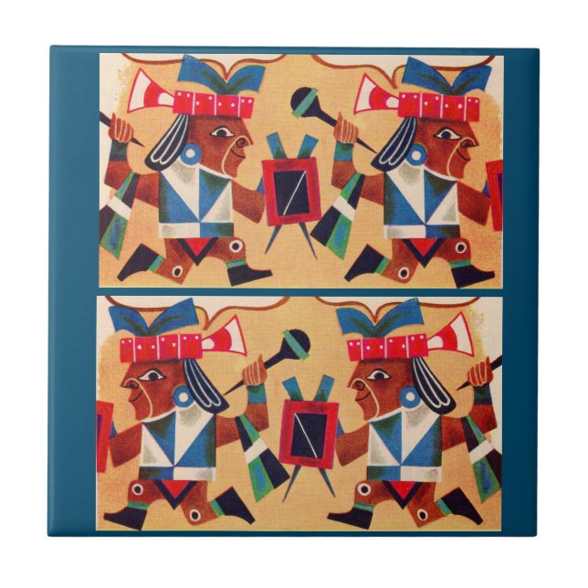 Aztec Aztecs Tile (Front)