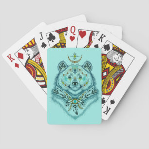 Aztec Bear  Playing Cards