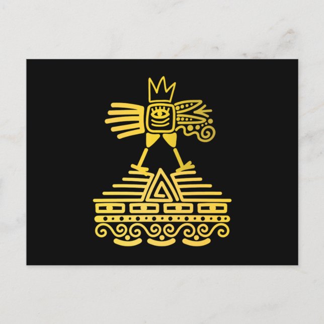 Aztec Bird Maya Inca Civilisation Ancient Culture  Postcard (Front)