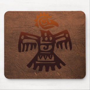 AZTEC Bird Spirit Amaranth Mexican Art Mousepad