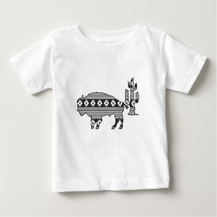Aztec Bison And A Cactus Lovers Baby T-Shirt