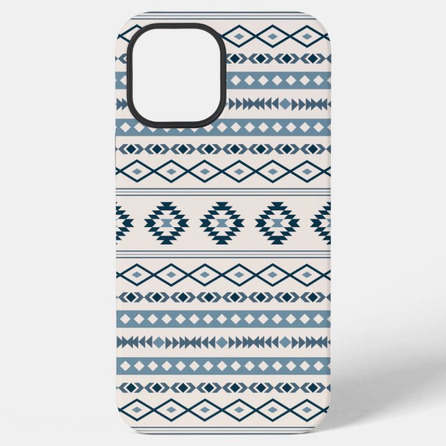 Aztec Blues Cream Mixed Motifs Pattern Case-Mate i iPhone Case (Back)