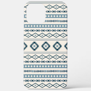 Aztec Blues Cream Mixed Motifs Pattern Case-Mate i iPhone 12 Pro Max Case