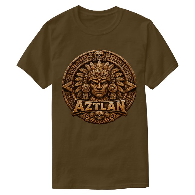 Aztec Calendar Aztlan  T-Shirt (Aztec Calendar Aztlan T-Shirt)