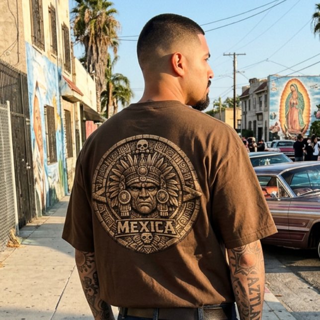 Aztec Calendar - Back hit  T-Shirt (Aztec Calendar - Back hit T-Shirt)