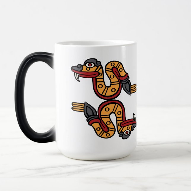 Aztec Calendar Day 05 - Coatl Magic Mug (Left)