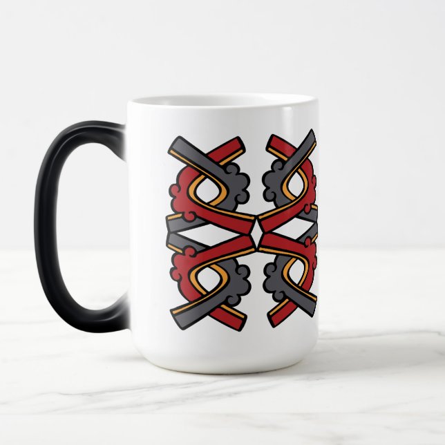 Aztec Calendar Day 17 - Ollin Magic Mug (Left)