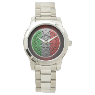 Aztec Calendar Disc Watch