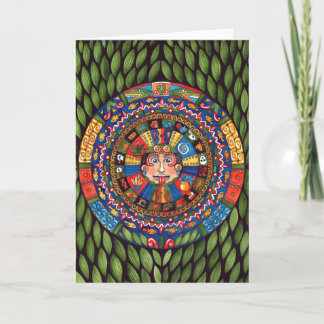 Aztec Calendar Greeting Card