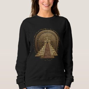 Aztec Calendar Mayan Indigenous Mexican Aztec Jagu Sweatshirt