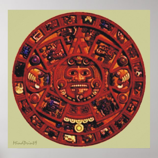 Aztec Calendar Poster (Front)