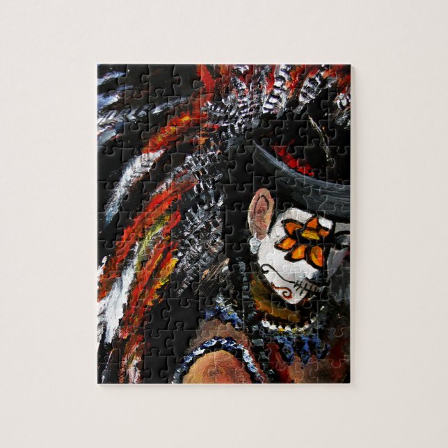 Aztec celebration jigsaw puzzle (Vertical)