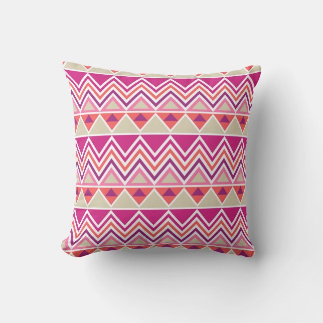 Aztec Chevron #12 @ VictoriaShaylee Cushion (Front)