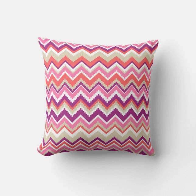 Aztec Chevron #1 @ VictoriaShaylee Cushion (Front)