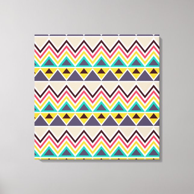 Aztec Chevron #5 at VictoriaShaylee Canvas Print (Front)