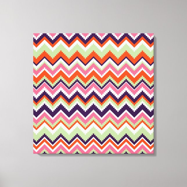 Aztec Chevron #7 at VictoriaShaylee Canvas Print (Front)