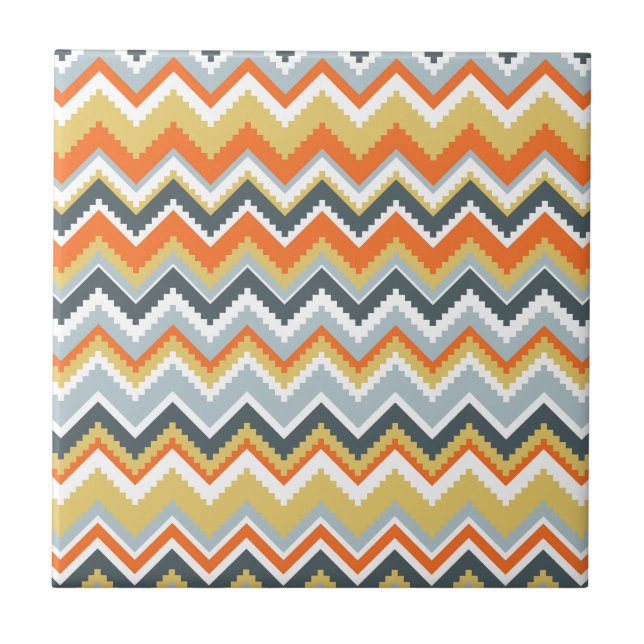 Aztec Chevron #9 @ VictoriaShaylee Tile (Front)