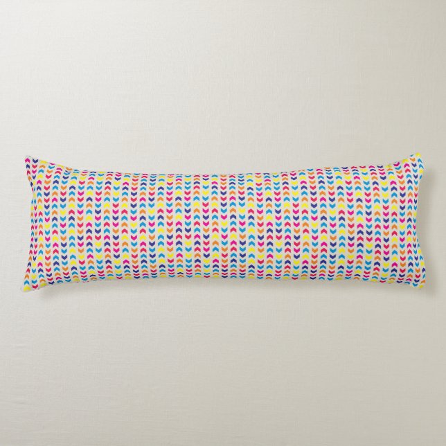 Aztec Chevron colourful Body Cushion (Front)