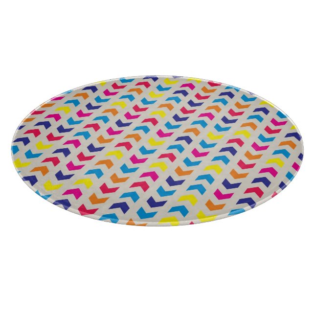 Aztec Chevron colourful Cutting Board (Corner)