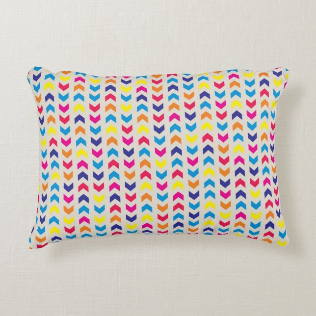 Aztec Chevron colourful Decorative Cushion (Front)
