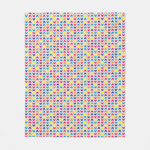 Aztec Chevron colourful Fleece Blanket