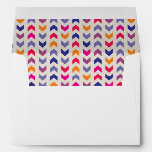 Aztec Chevron colourful pattern Envelope