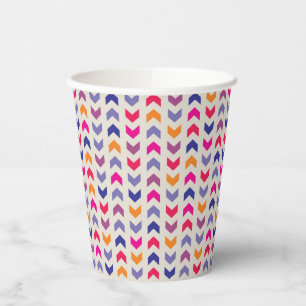 Aztec Chevron colourful pattern Paper Cups