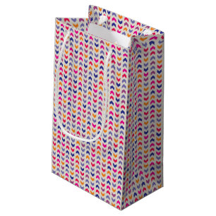 Aztec Chevron colourful pattern Small Gift Bag