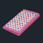 Aztec Chevron colourful pattern Trifold Wallet<br><div class="desc">Aztec Chevron seamless colourful vector pattern,  texture or background with zigzag stripes in pink,  violet,  blue and orange colour. Background,  desktop wallpaper or website design element © and ® Bigstock® - All Rights Reserved.</div>