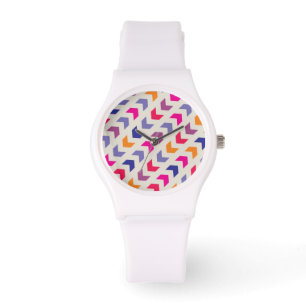 Aztec Chevron colourful pattern Watch