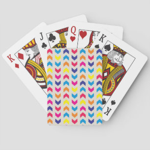 Aztec Chevron colourful Playing Cards