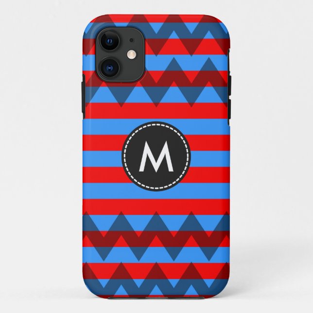Aztec Chevron Stripes Pattern #10 Case-Mate iPhone Case (Back)