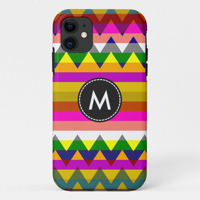 Aztec Chevron Stripes Pattern #9 Case-Mate iPhone Case (Back)