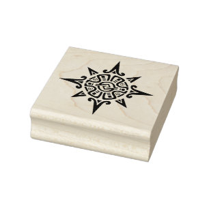 Aztec Compass Design Stamp