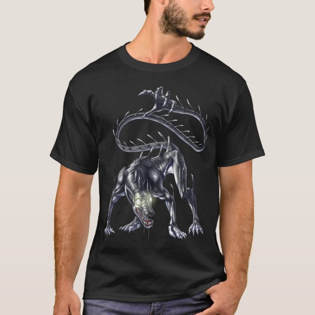 Aztec Creature Ahuizotl T-Shirt (Front)