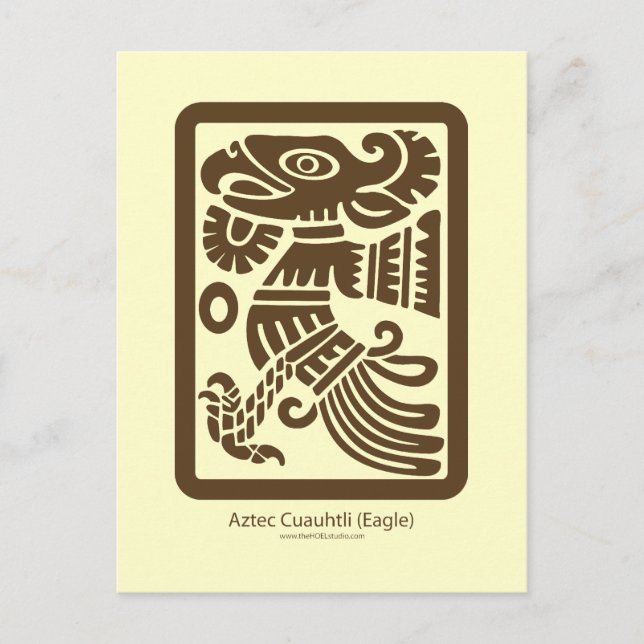 Aztec Cuauhtli - Eagle (Brown) Postcard (Front)